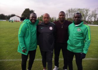 Yakubu Ayegbeni Visits Flying Eagles In Germany Camp