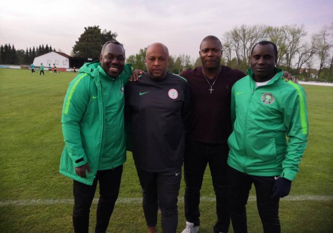 Yakubu Ayegbeni Visits Flying Eagles In Germany Camp