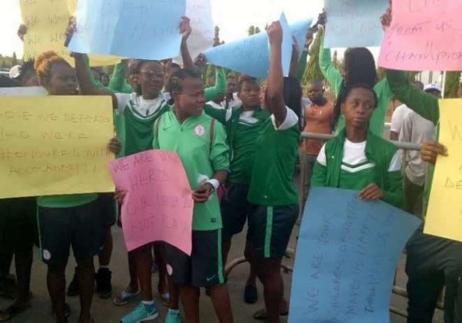 SHAME: Super Falcons Refuse To Leave Hotel, Demand For World Cup Bonuses
