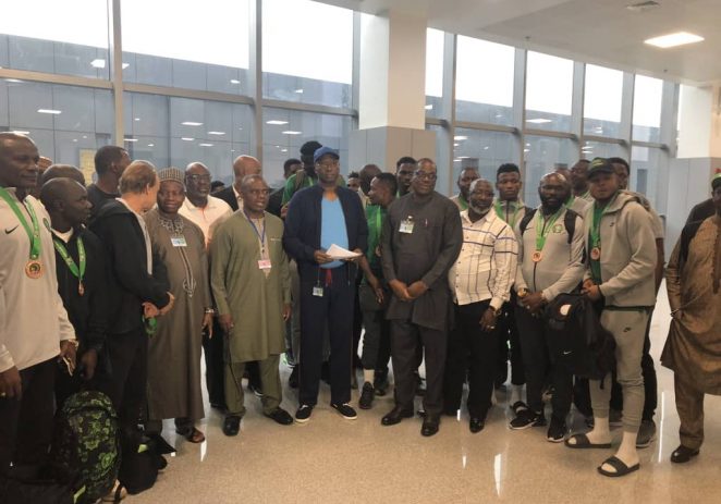 FG Welcomes Bronze-winning Super Eagles In Abuja