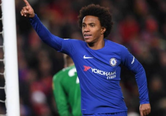 Willian Handed Number 10 Jersey At Chelsea