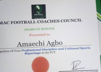 Best Choice Sports Receives Award Of Unbiased Sports Reportage In Abuja