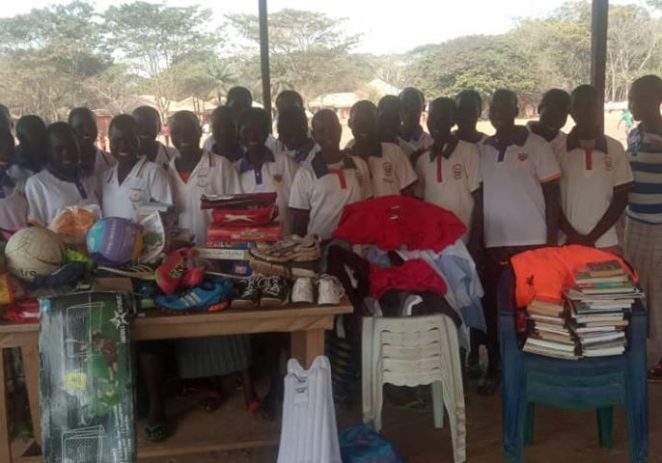 Delta State FA’s NGO Donates Sports Materials, Books To IDP Camp