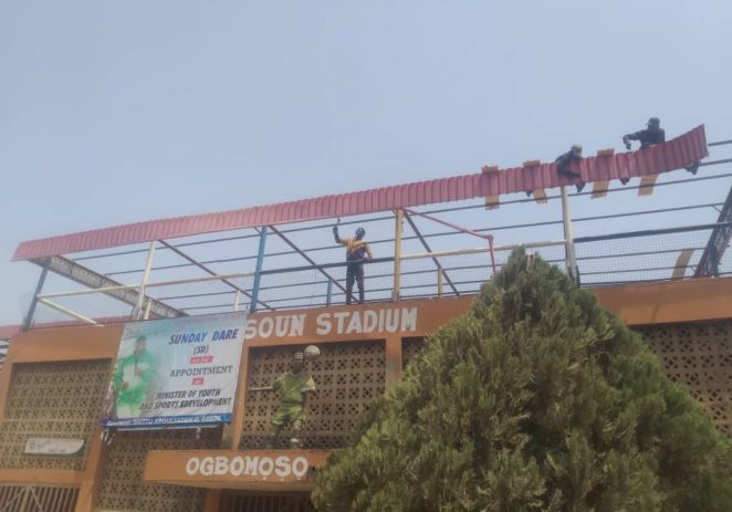 Crown FC Appreciates Sunday Dare for  Repairing, Re-roofing of Stadium Pavilion