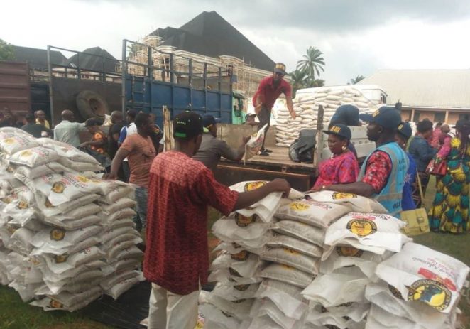 Goddosky FC Boss Distributes 70, 000 10kg Bags Of Rice, Other Items To 18 LGAs In Anambra