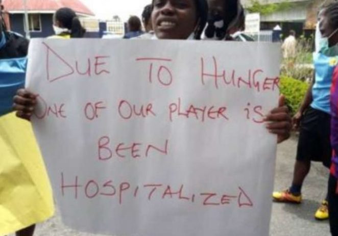 Pelican Stars Players Protest Over Unpaid One Year Salary Arrears