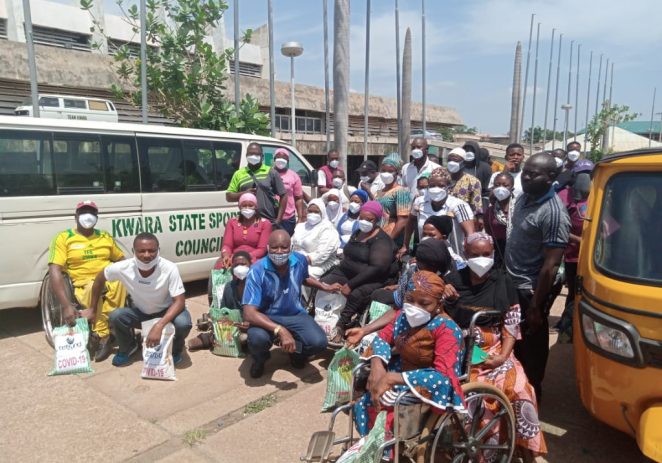 Kwara Paralympic Team Receives 50 Bags Of Rice As COVID-19 Palliative