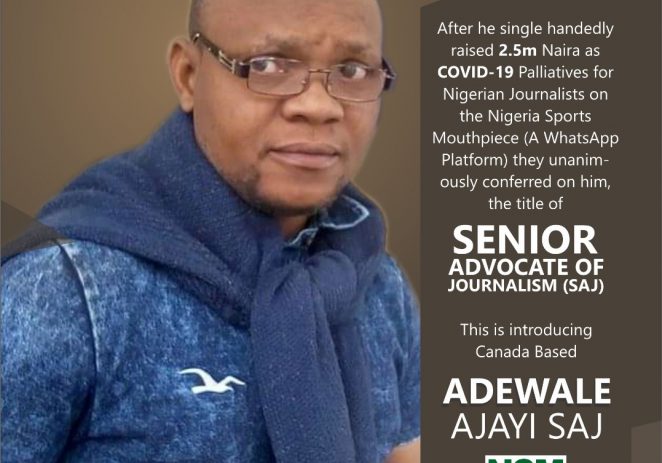 A New Sheriff In Town: Wale Ajayi Crowned Senior Advocate Of Journalists (SAJ)