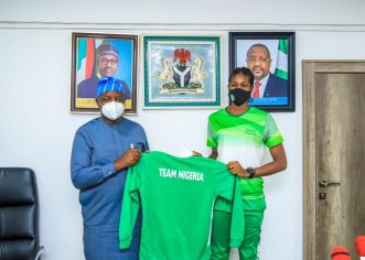 Minister Of Sports Receives Olympic-bound Anyanacho