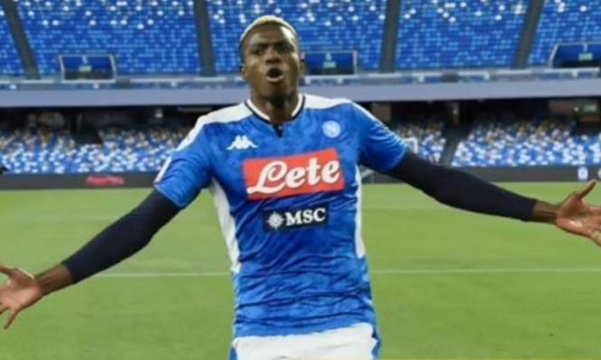 Osimhen Scores Goal Number 7 As Napoli reclaim Serie A Spot