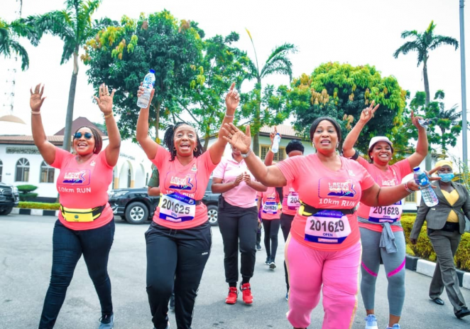 First Lady Competes In Lagos Women Virtual Run