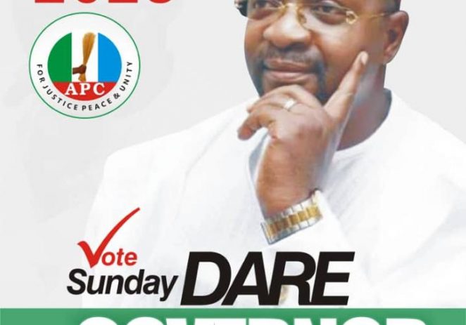 2023 Elections: Sunday Dare’s Governorship Posters Flood Oyo State, Social Media