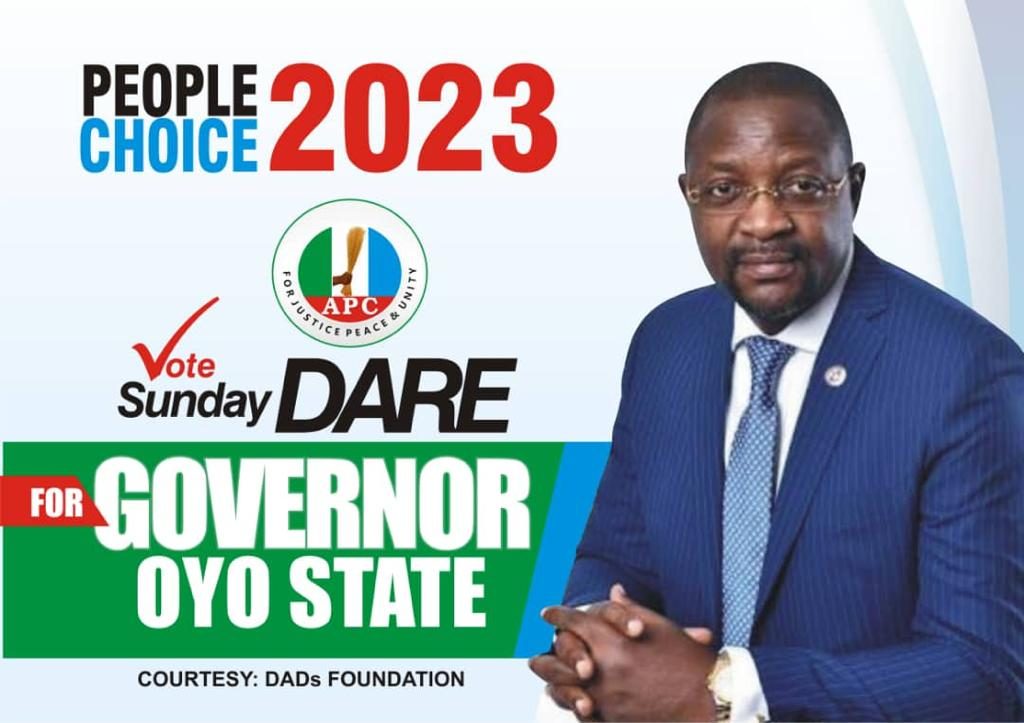 2023 Elections Sunday Dare's Governorship Posters Flood Oyo State