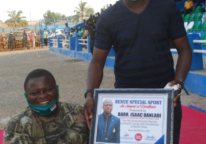 Persons With Disability Honour Nasarawa United Chairman