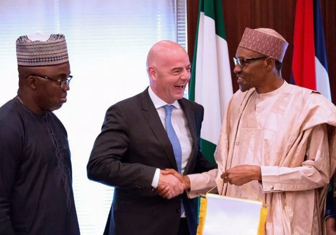 President Buhari Congratulates Amaju Pinnick On FIFA Council Election Victory