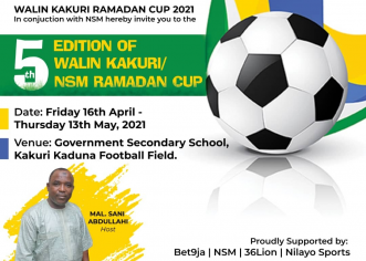 NSM/Walin Kakuri Ramandan Competition: Prominent Football Stakeholders Storm Kaduna