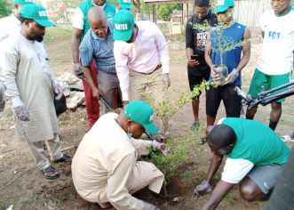 Nigeria Teqball Federation Embarks On Tree Planting In Abuja