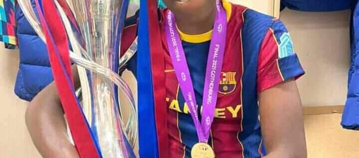 Asisat Oshoala Becomes First Africa Woman To Win UEFA Champions League