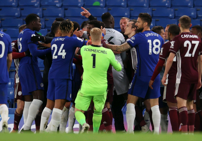 FA Charges Chelsea, Leicester City With Misconduct After Premier League Brawl