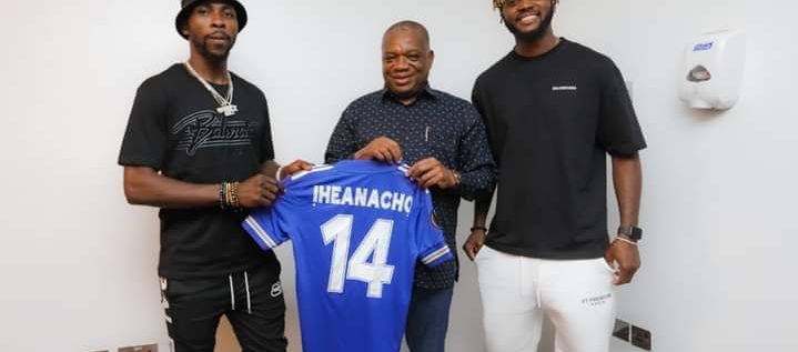 Africa’s Pillar Of Sports, Orji Kalu Hosts Super Eagles Stars Iheanacho, Awaziem In Abuja