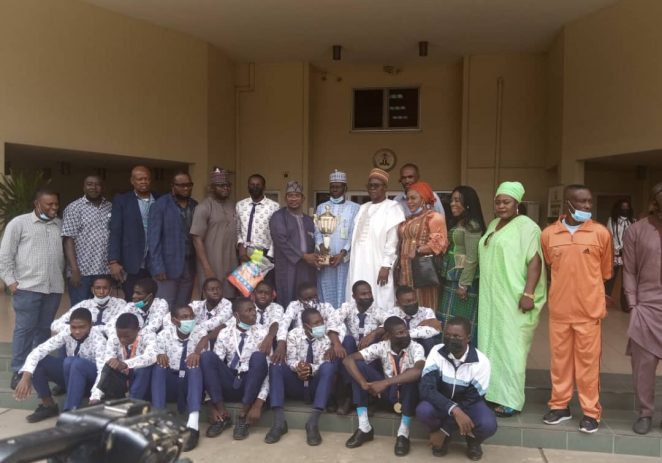 FCT Minister Receives National Principals Cup Champions, Fosla Academy