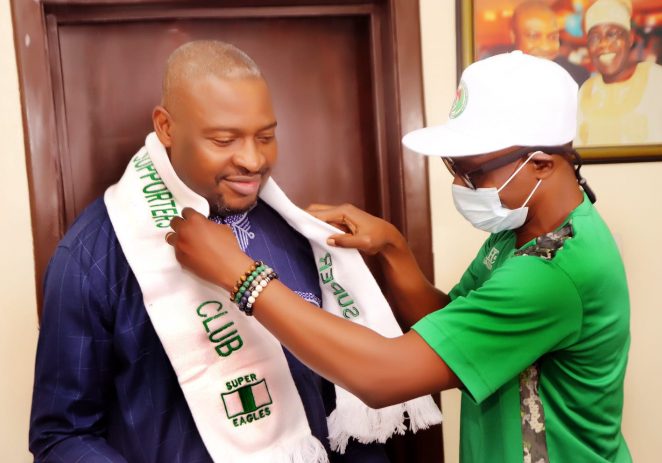 Super Eagles Supporters Club Picks Lagos Speaker Hon. Obasa As Patron, Adorns Oshun, Elliot With Ambassadorial Garbs