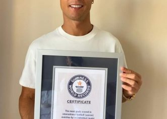 Ronaldo Receives Guiness World Record Award For Most International Football Goals