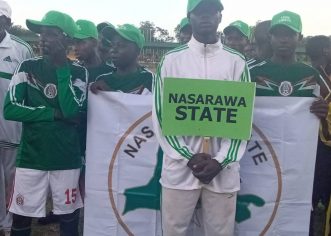 SHAME: Nasarawa State Contingent Appear In Mexico Jersey During National Youth Games Parade