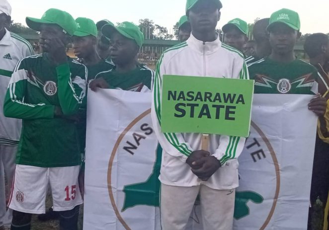 SHAME: Nasarawa State Contingent Appear In Mexico Jersey During National Youth Games Parade