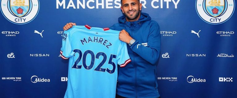 Riyad Mahrez Signs New Two-year Contract With Manchester City