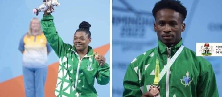 Nigeria Weightlifters Win Two More Medals As Folashade, Edidiong Clinch Gold, Bronze In Commonwealth Games