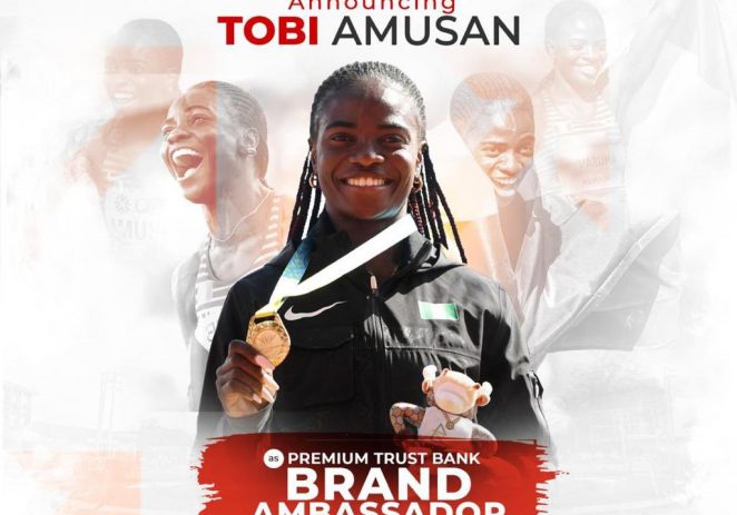Tobi Amusan Unveiled As Premium Trust Bank Brand Ambassador