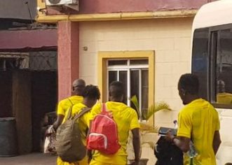 Bendel Insurance Arrive Uyo For 2023 NPFL Opener Against Akwa United