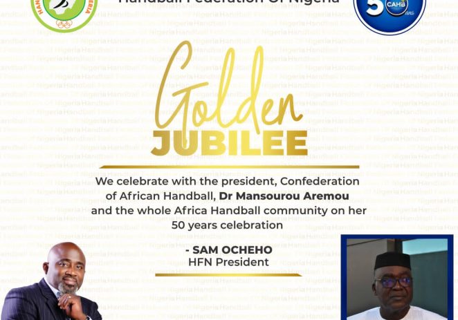 Handball President, Ocheho Hails Aremou As CAHB Marks 50th Anniversary