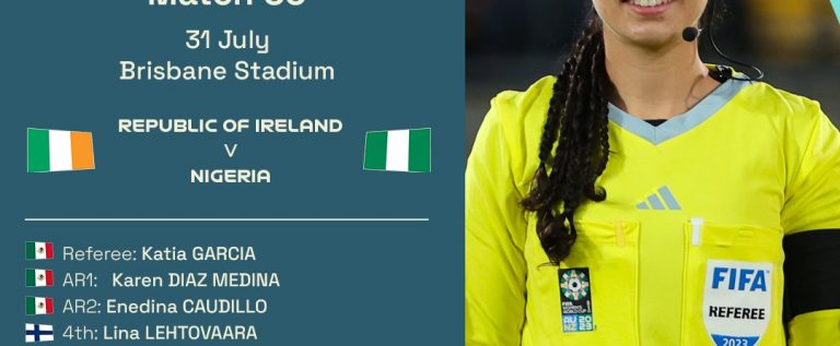 World Cup: FIFA Appoints Mexican Official Katia Garcia For Nigeria Vs Ireland Match