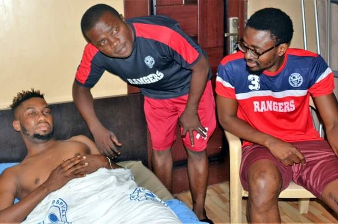 Rangers GM Visits Recuperating Ugochukwu Ugwuoke Who Underwent Knee Surgery