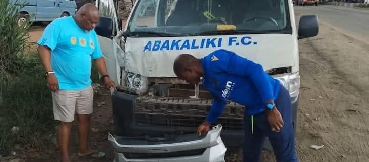 BREAKING NEWS: Abakaliki FC Bus Involved in Accident