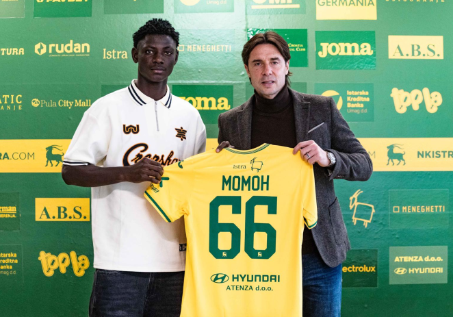 Croatoian Giants sign Mavlon FC Teenage Defender on Five Years deal