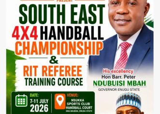 South East 4×4 Handball Championship, Referees Training End in Enugu On Saturday