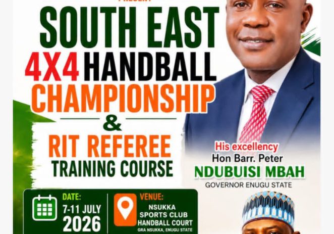 South East 4×4 Handball Championship, Referees Training End in Enugu On Saturday