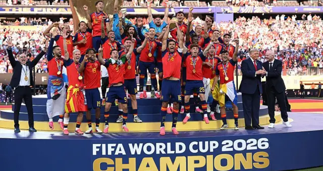 Spain Wins First World Cup Title in 16 Years as Trump Presents Trophy