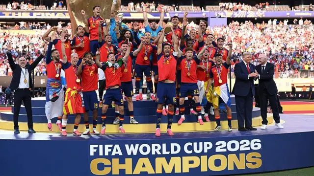 Spain Wins First World Cup Title in 16 Years as Trump Presents Trophy
