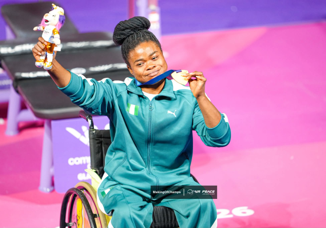 2026 C’Wealth Games: Team Nigeria 2nd on Medals Table with six medals on Day 1, breaks Multiple World Records