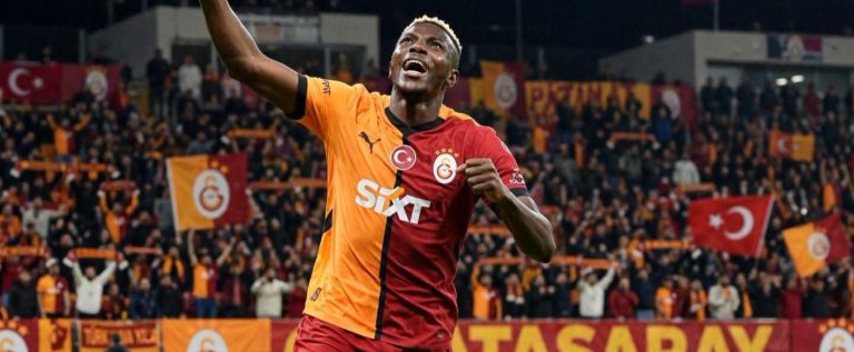 Osimhen Nets Twice as Galatasaray Thrash Erzurumspor in Turkish League